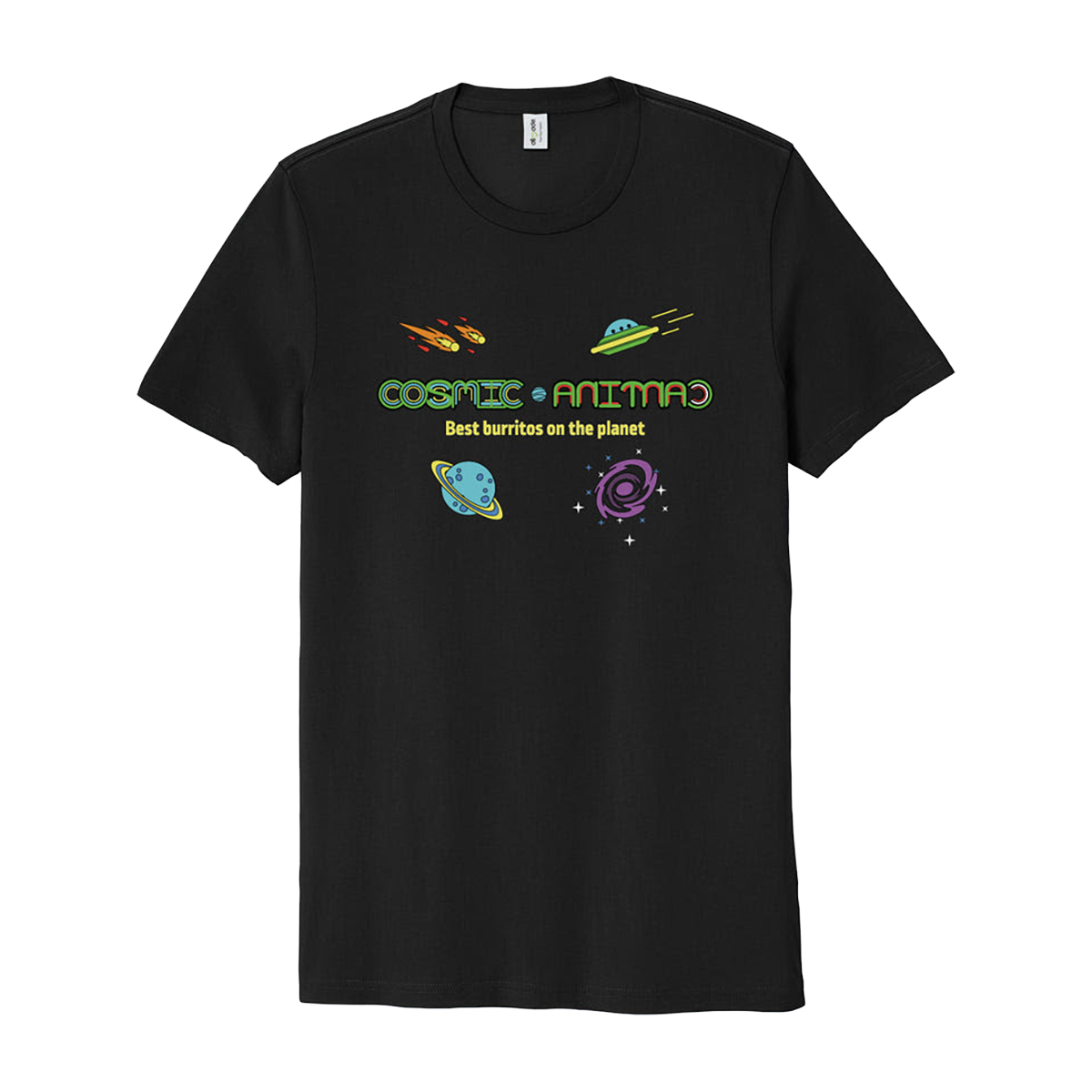 Cosmic Cantina ✦ Deep Black Allmade Unisex Organic Cotton Tee